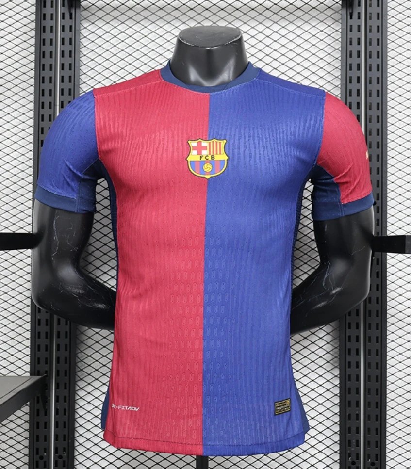 FC Barcelona Home Jersey Red and Blue Stripe Jersey - 1