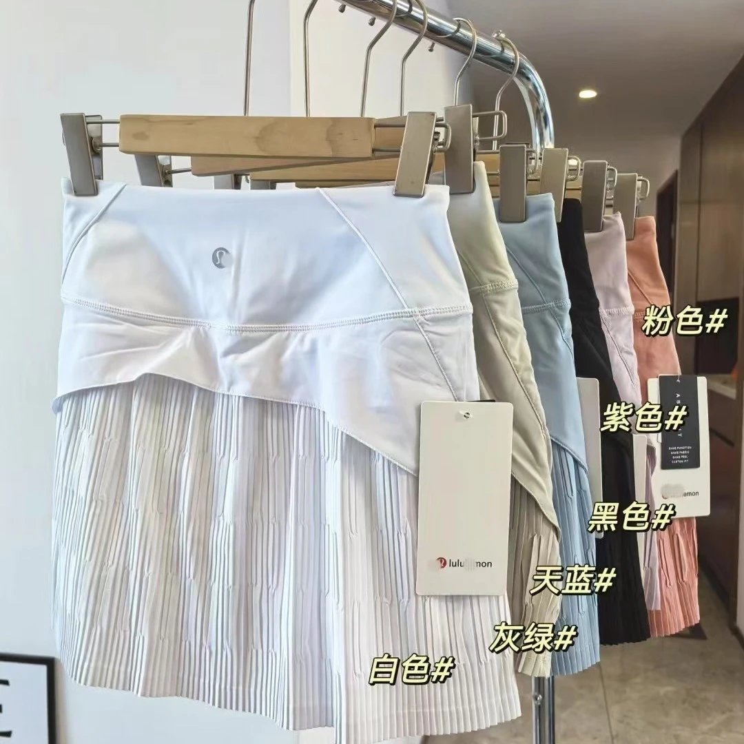 原标网球裙Pleated Lined 瑜伽女士高腰百褶裙跑步健身运动裙 - 131171