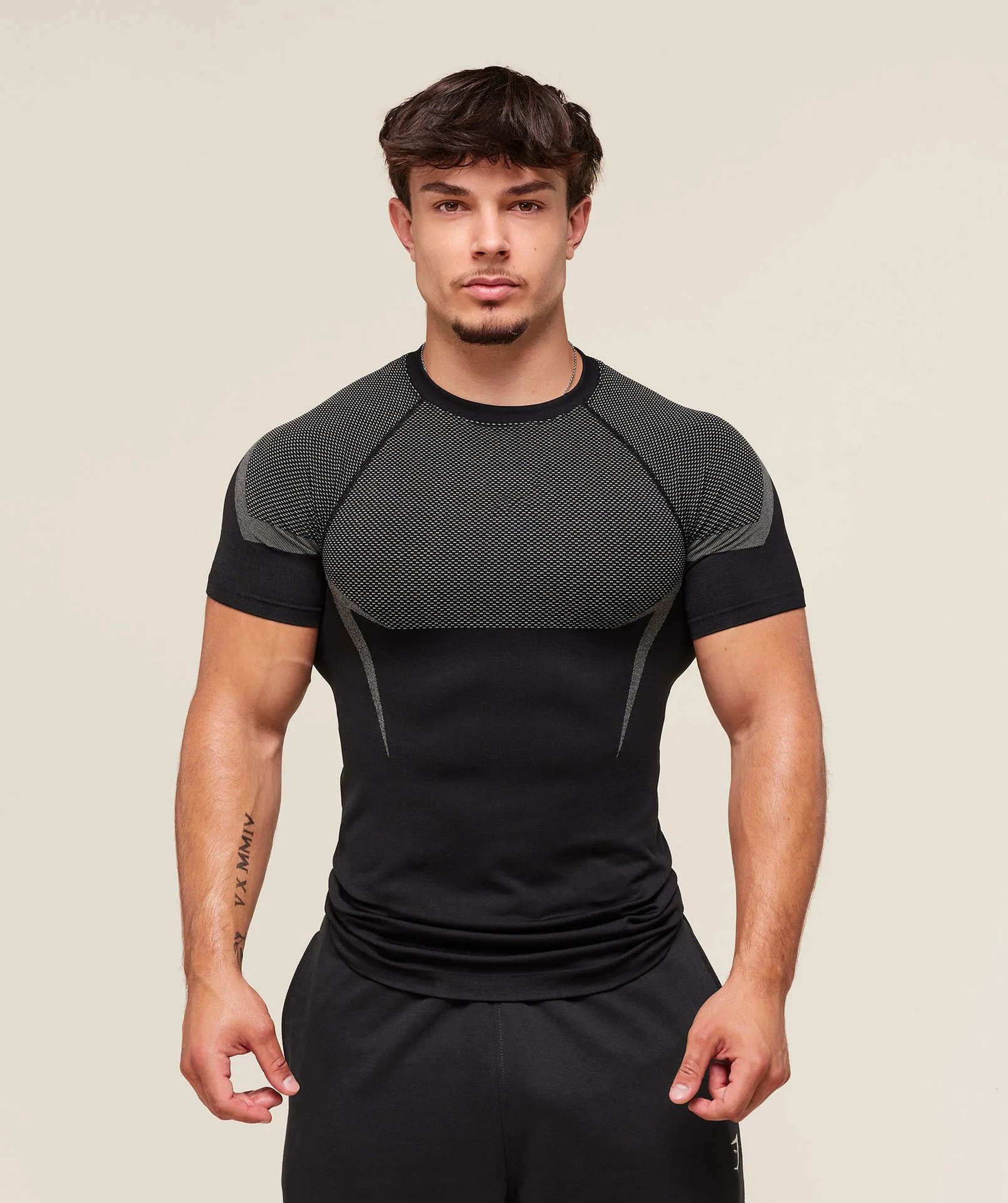 Black Grey Solid