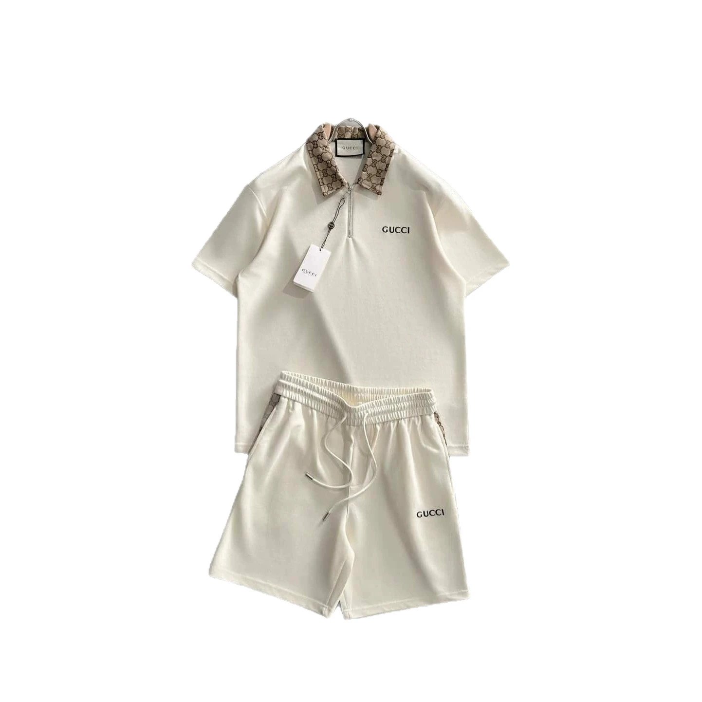 Balenciaga Matching Sets Short-Sleeve T-Shirt and Drawstring Shorts Set image 5