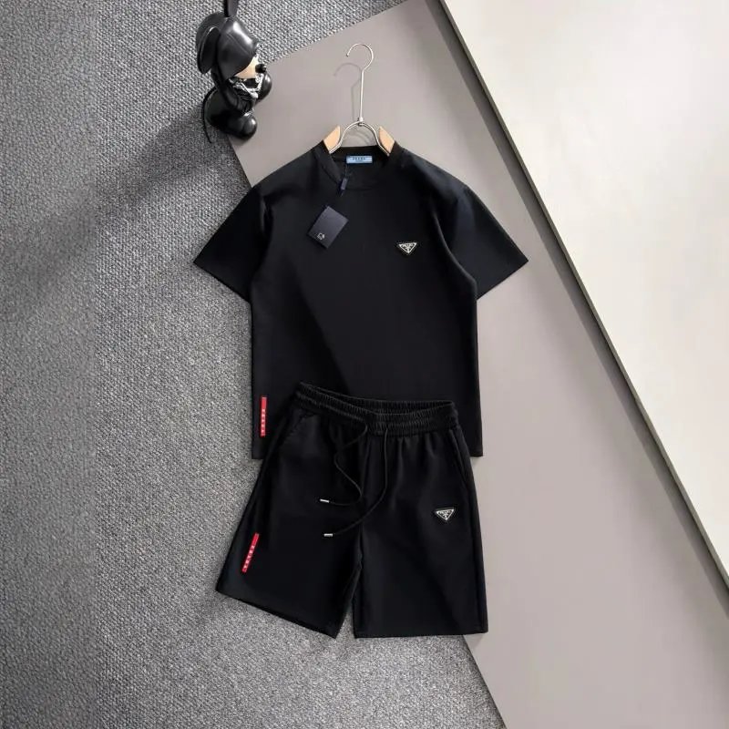 Balenciaga Matching Sets Short-Sleeve T-Shirt and Drawstring Shorts Set image 4