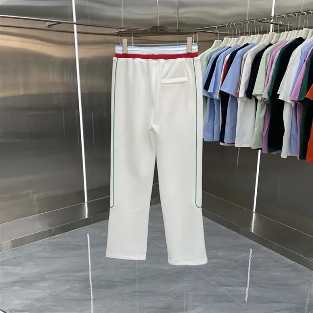 Casablanca Tracksuits Zip-up track jacket and trousers set with embroidered leaf stripe product detail image 11