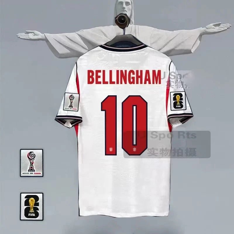 Unbranded Football Jerseys National Team Player Name and Number Jersey — England – Home No. 10