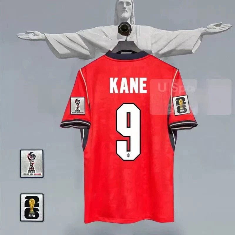 Unbranded Football Jerseys National Team Player Name and Number Jersey — England – Away No. 9