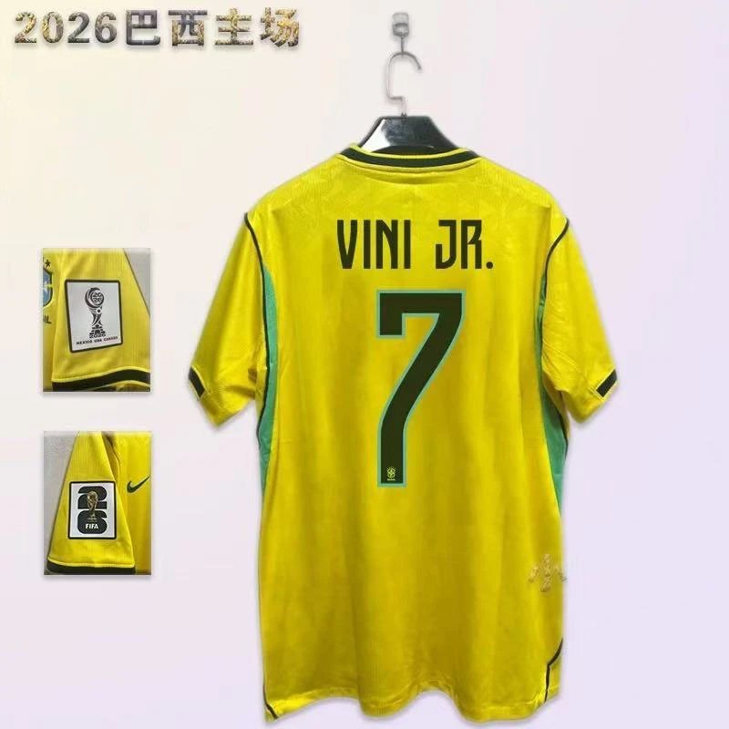 Unbranded Football Jerseys National Team Player Name and Number Jersey — Brazil – Home, No. 7 – 1