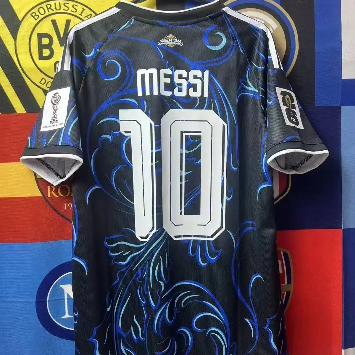 Unbranded Football Jerseys National Team Player Name and Number Jersey — Argentina – Away, No. 10