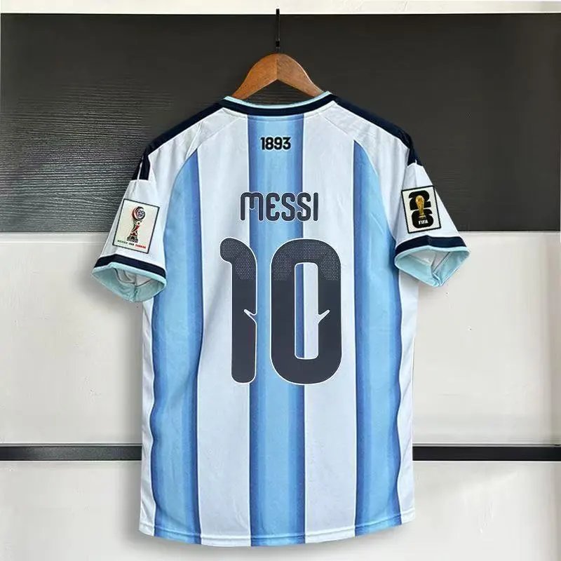 Unbranded Football Jerseys National Team Player Name and Number Jersey — Argentina – Home No. 10