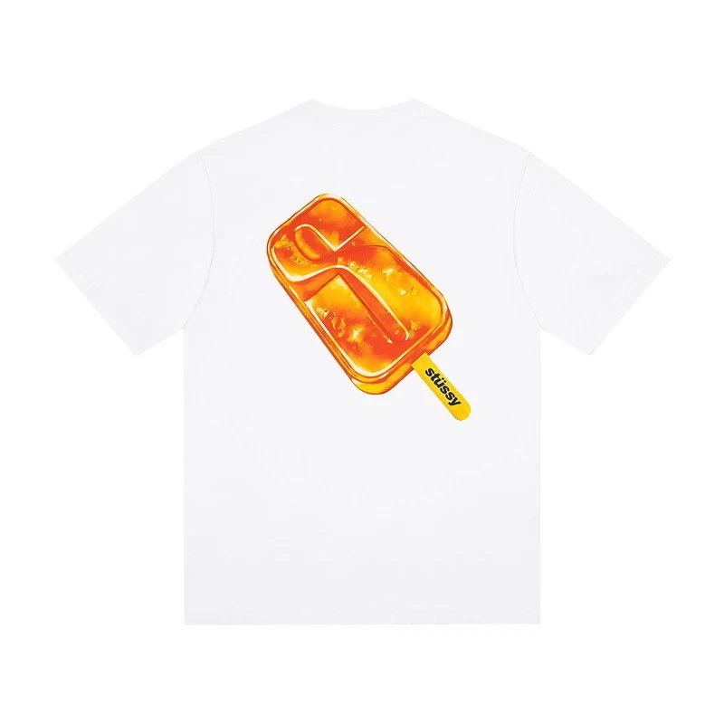 Stüssy T-Shirts Multicolor logo and skull graphic — G55L#white