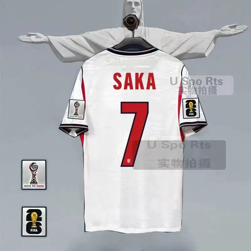 Unbranded Football Jerseys National Team Player Name and Number Jersey — England – Home No. 7