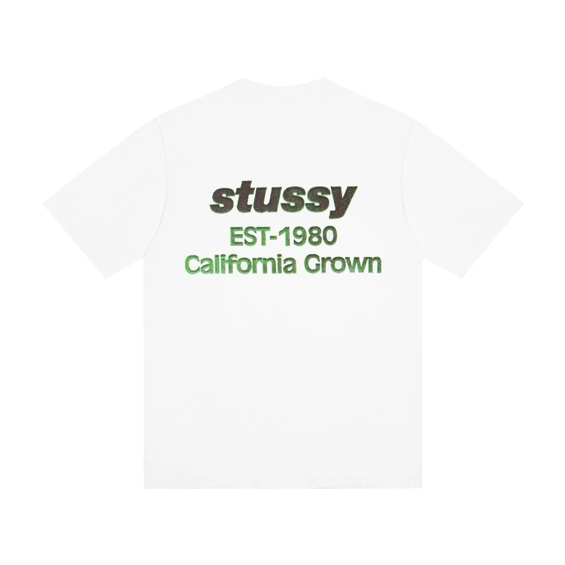 Stüssy T-Shirts Multicolor logo and skull graphic — G 505#White (this one has black)