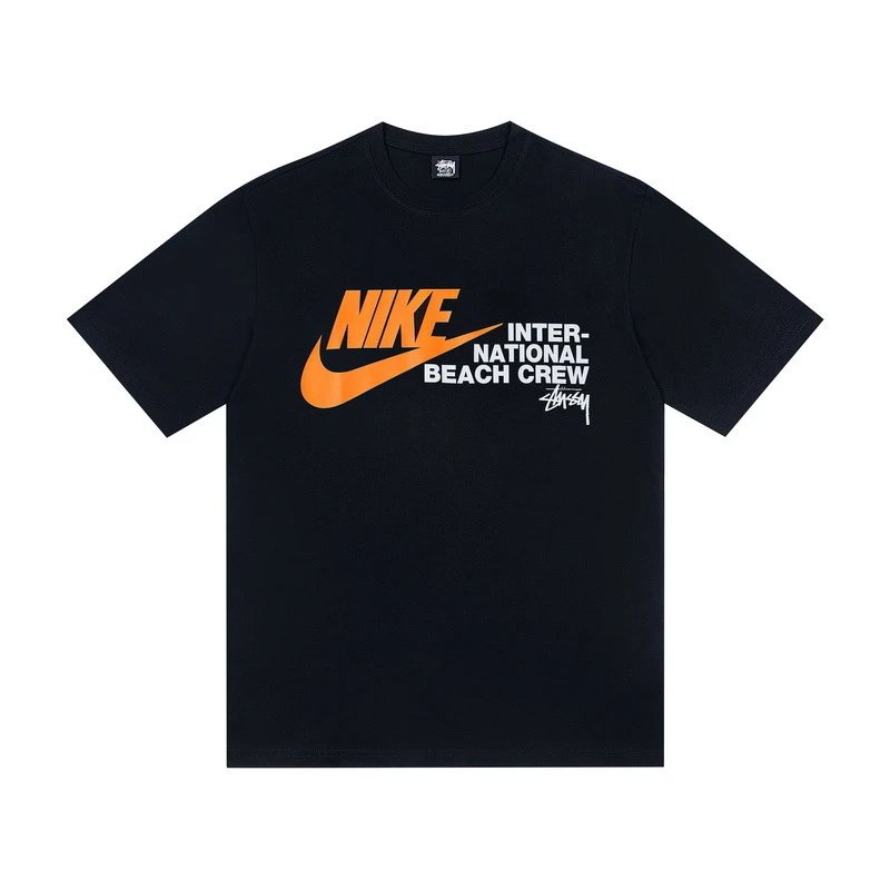 Stüssy T-Shirts Multicolor logo and skull graphic — G 500#Black