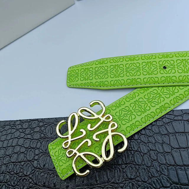 Loewe Belts Anagram Buckle Embossed Leather Belt product detail image 18