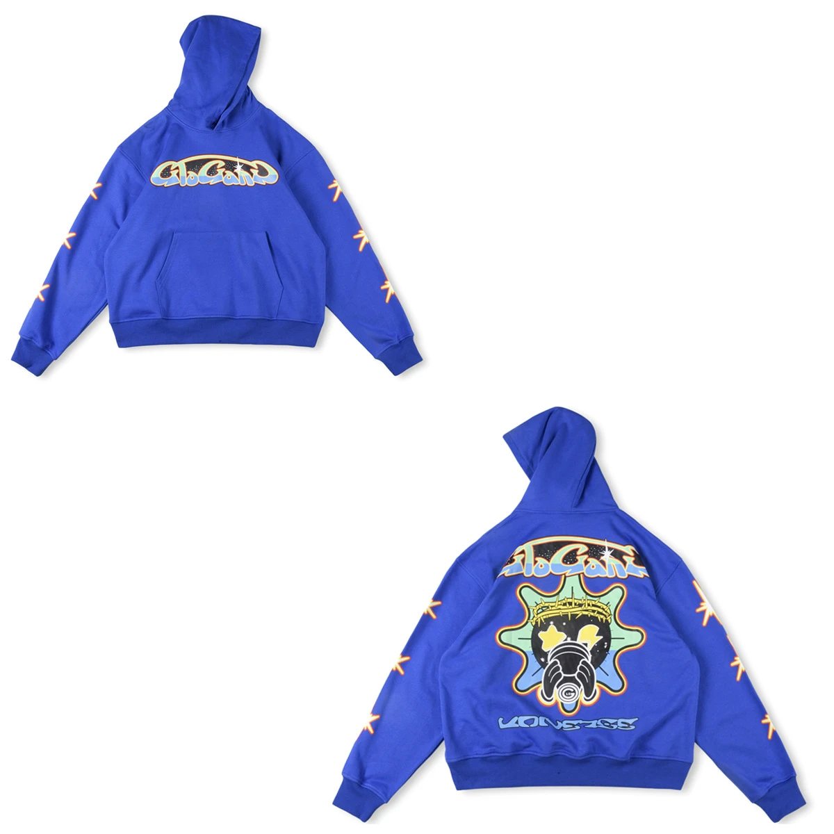 Glo Gang Hoodies & Sweatshirts Full-Zip Spiked Hood Graphic Hoodie — 13