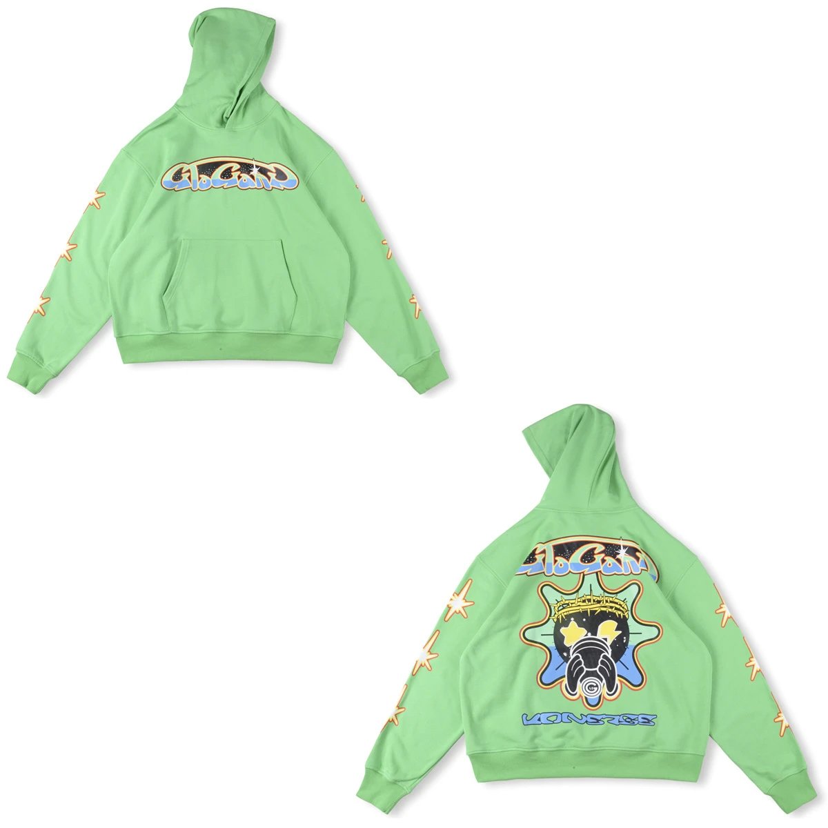 Glo Gang Hoodies & Sweatshirts Full-Zip Spiked Hood Graphic Hoodie — 17