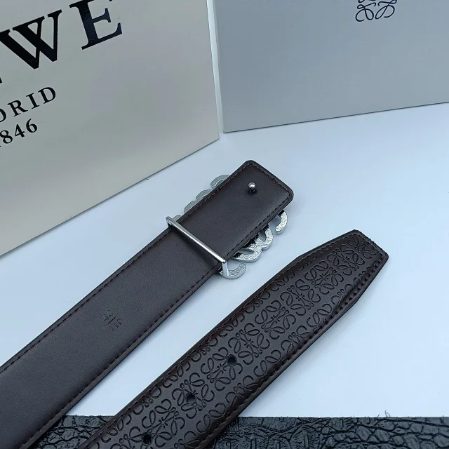 Loewe Belts Anagram Buckle Embossed Leather Belt product detail image 30