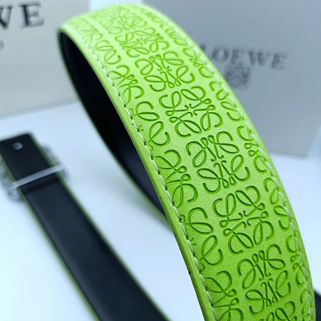 Loewe Belts Anagram Buckle Embossed Leather Belt product detail image 26