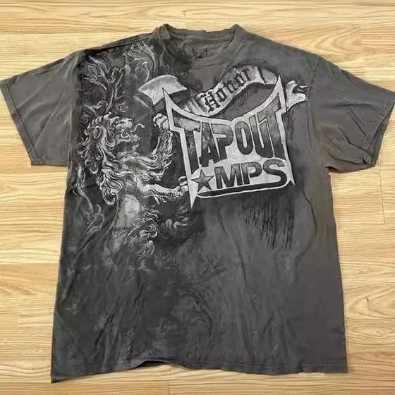 High QualityY2K Retro T-shirt New Harajuku Hip Hop Round Neck T-shirt Men's and Women's Short Sleeve Gothic Top Streetwear