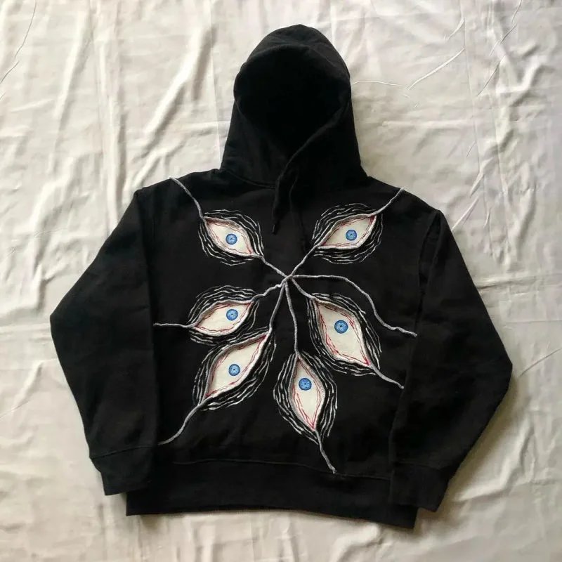 Embroidered eyes (black)