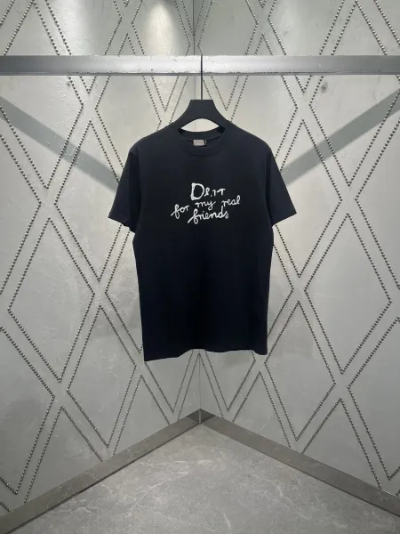 Dior 'D.I.T for My Real Friends' Black T-Shirt - 1