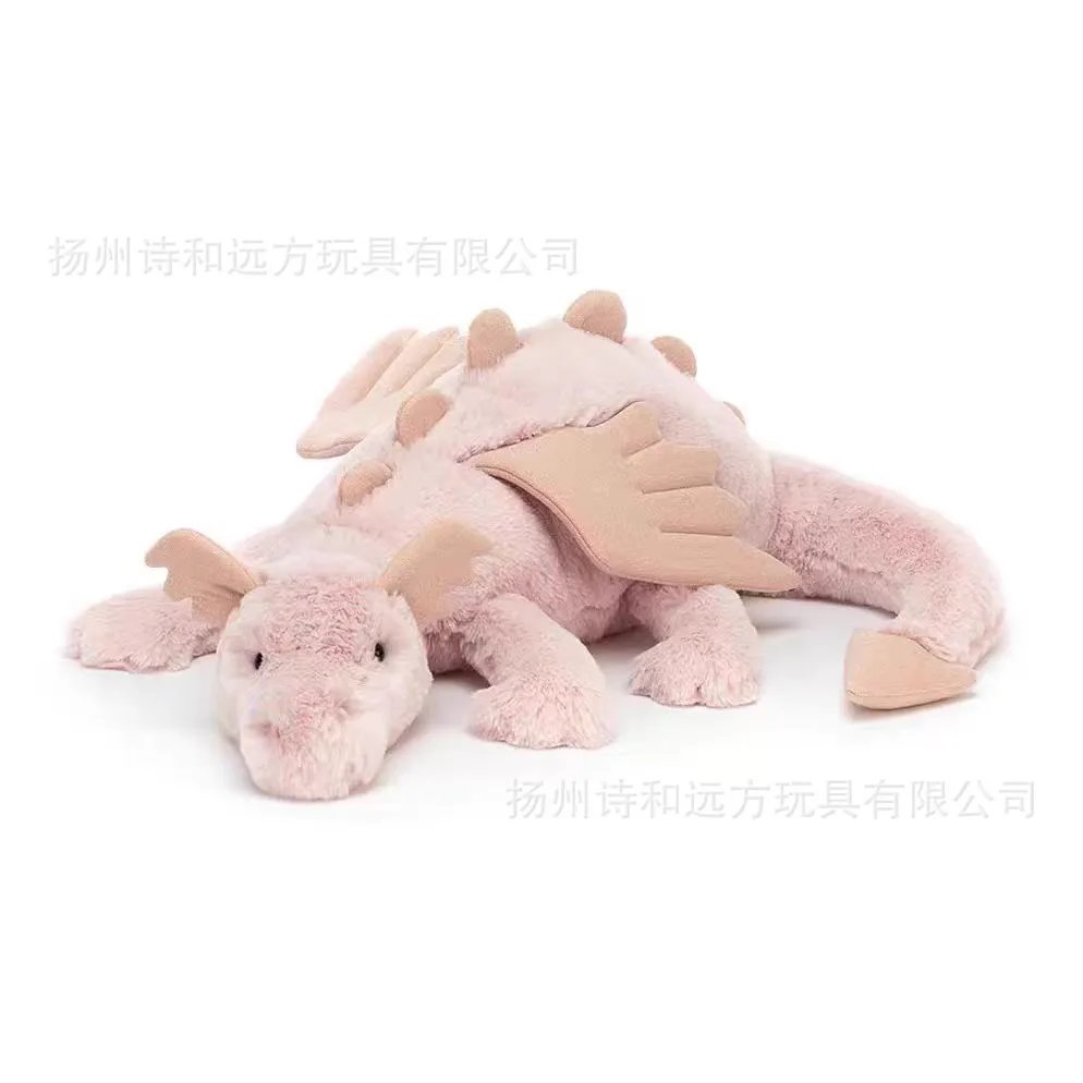 Design Opalite Dragon Plush Toy White with Orange and Red Accents Accessories - 19