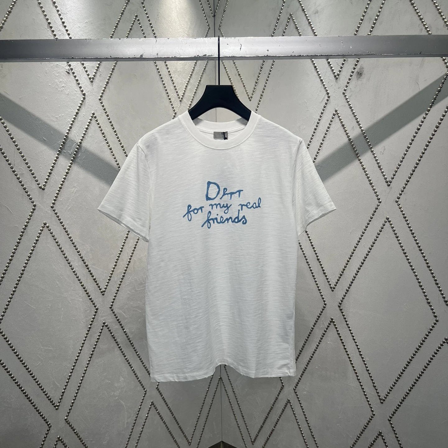 Verified foreign trade edition luxury fashion brand D home logo embroidered letters short sleeved T-shirt for men and women summer casual original quality