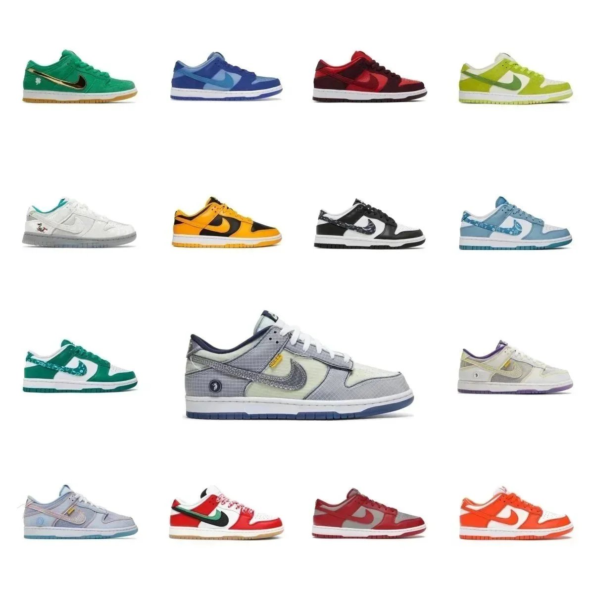 Nike SB Dunk Low Grey Suede Sneakers - 3