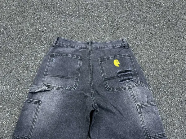 False Perception x The Simpsons Distressed Patchwork Denim Jeans - 18
