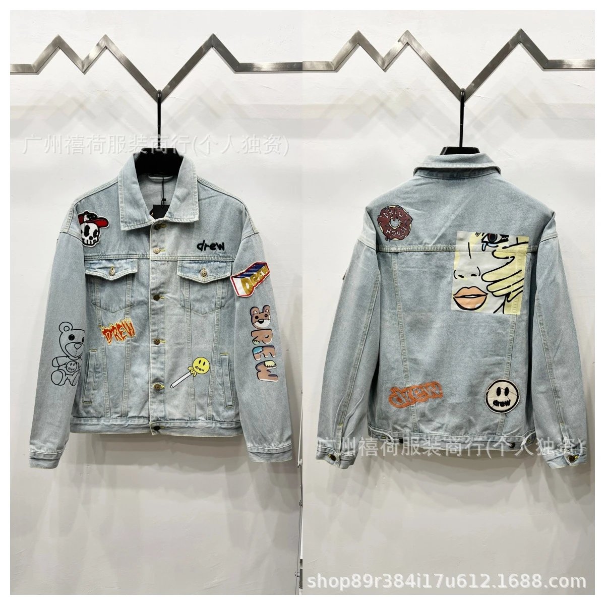 Dior Oblique Print Denim Jacket Navy Blue Denim-Jacket - 16