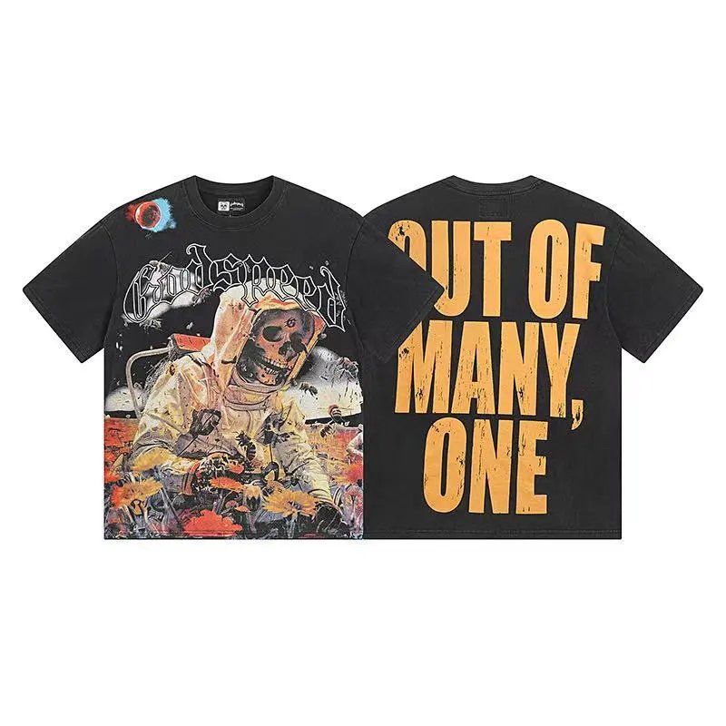 Washed Black Short-Sleeved T-Shirt photo 5