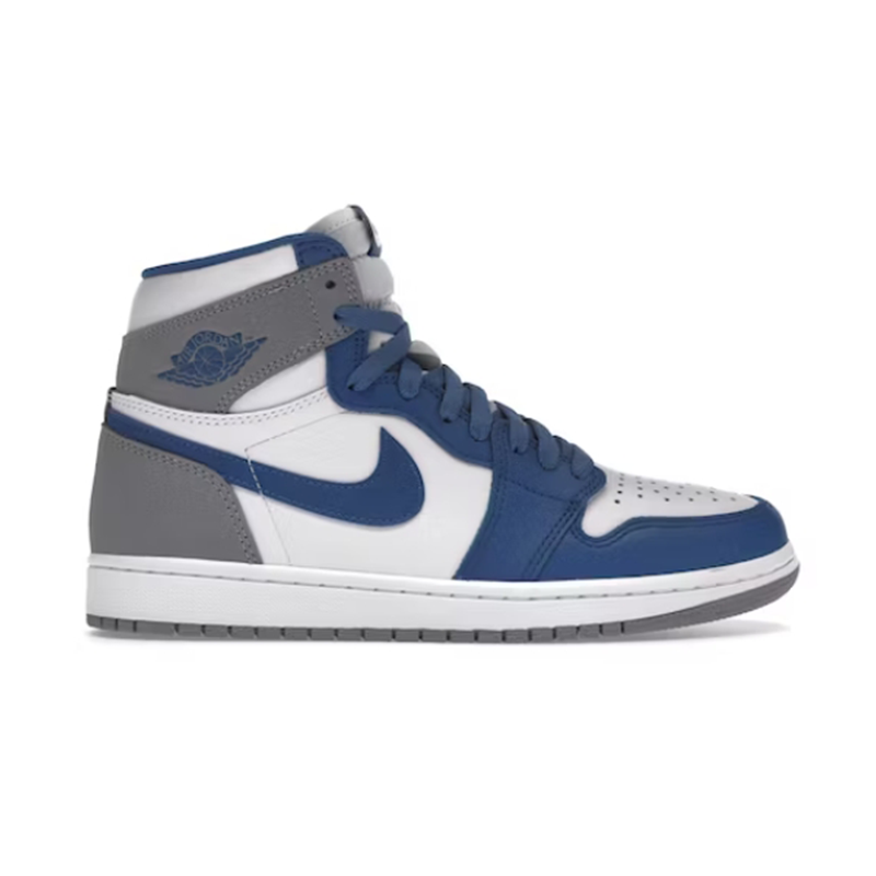 Air Jordan 1 High OG Royal Blue White Gray Sneakers - 3