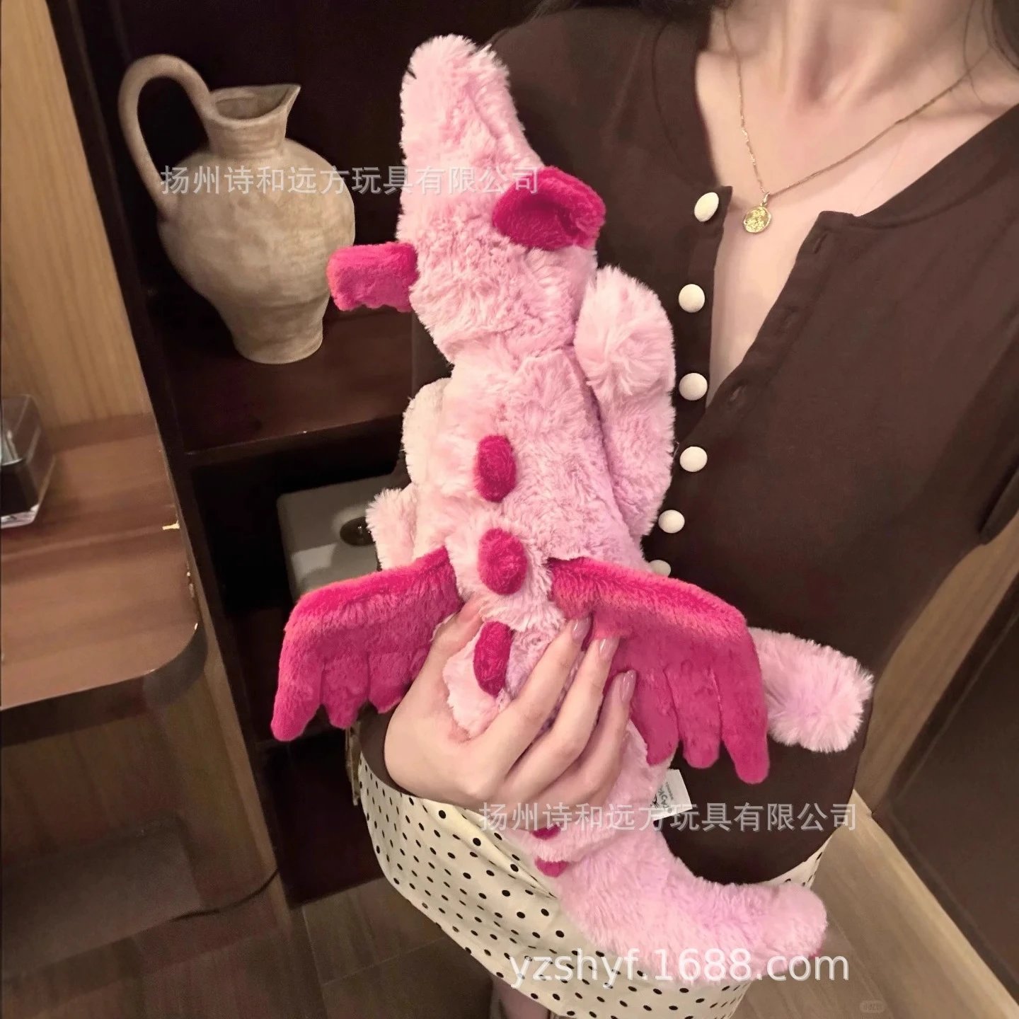 Design Pink Dragon Plush Toy Stuffed Animal Accessories
