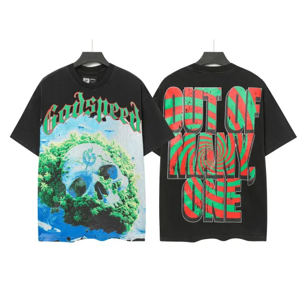 Godspeed Skull Hooded Reaper T-Shirt Black - 15