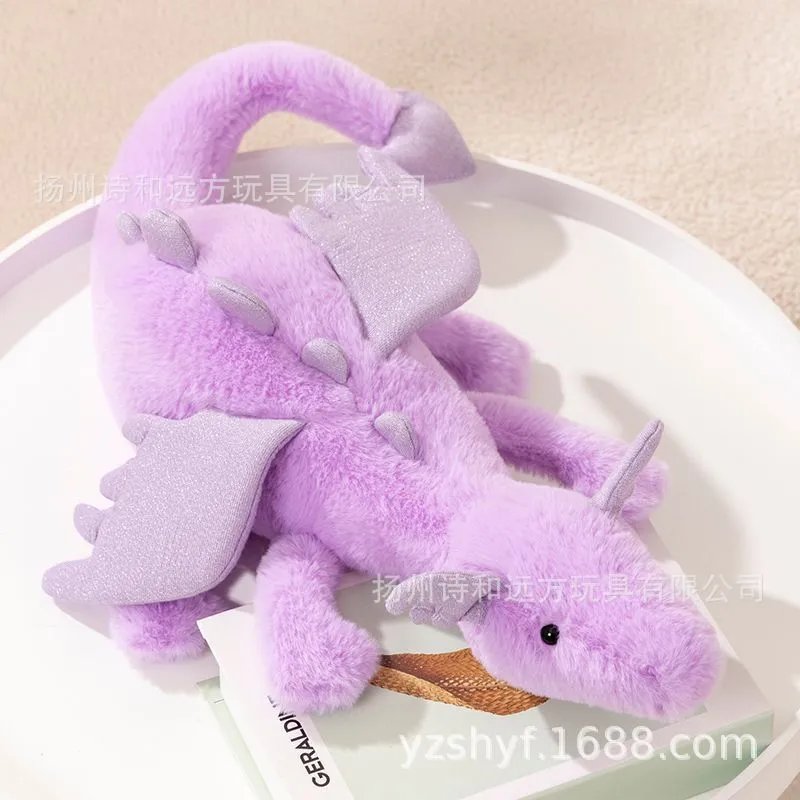 Design Purple Plush Dragon Stuffed Toy Accessories