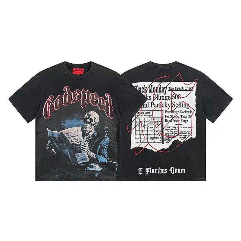 Washed Black Short-Sleeved T-Shirt photo 6