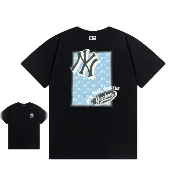 New York Yankees Graphic Print Black T-Shirt - 1