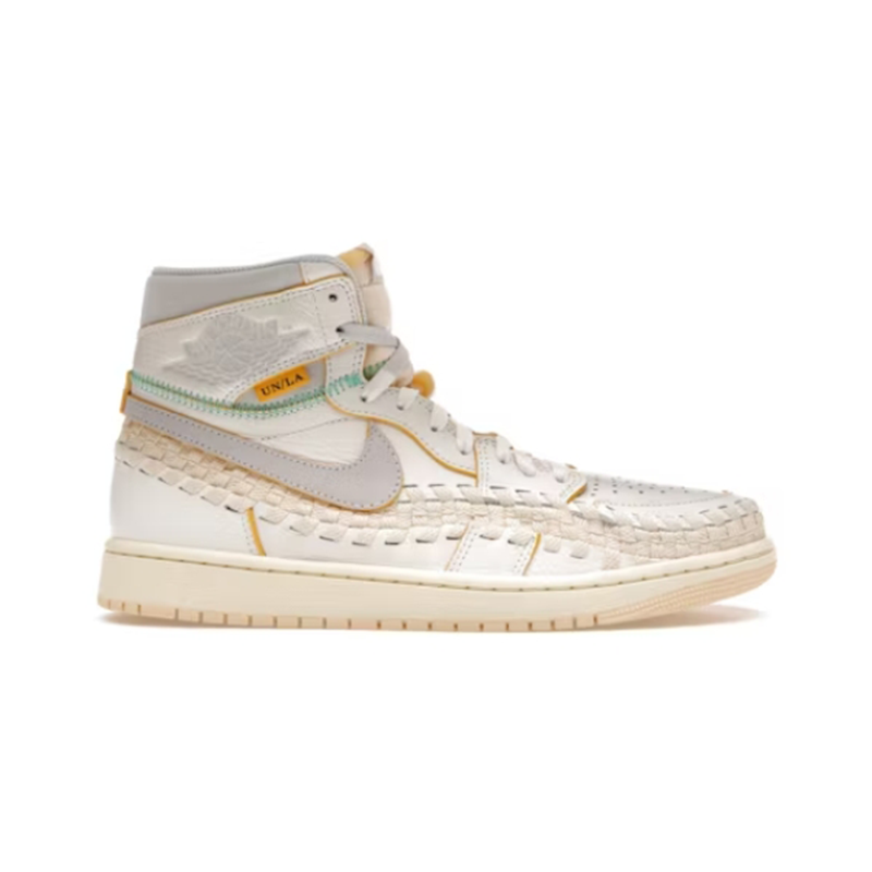 Air Jordan 1 High OG Craft 'UN/LA' White Beige Sneakers - 3