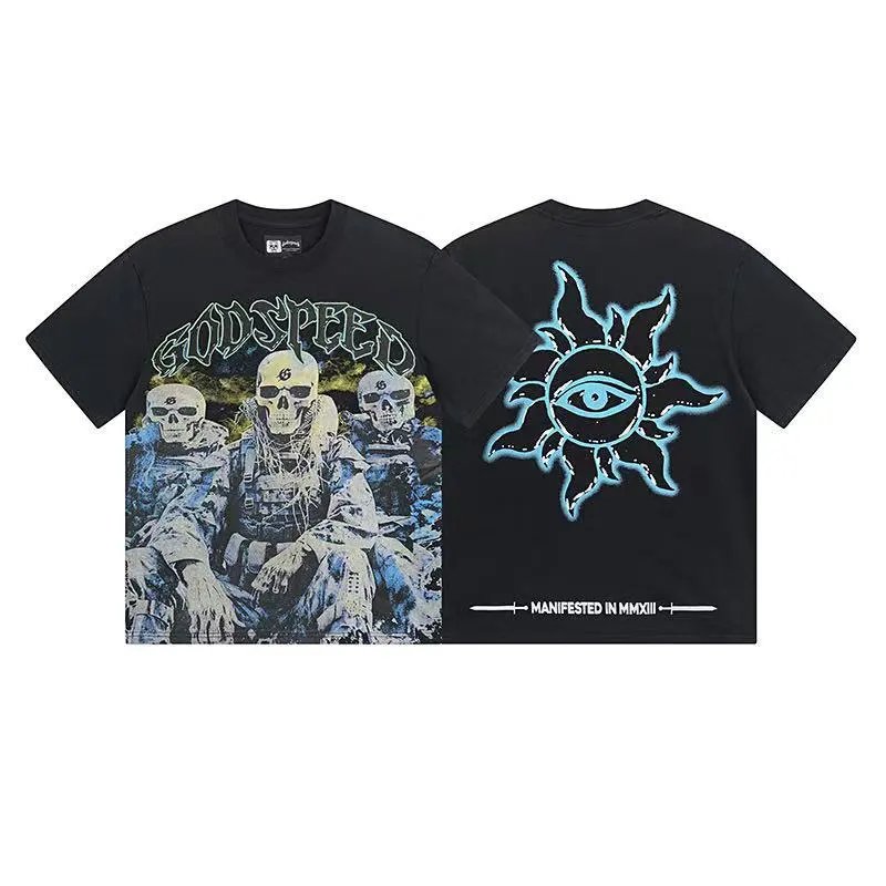 Washed Black Short-Sleeved T-Shirt photo 8