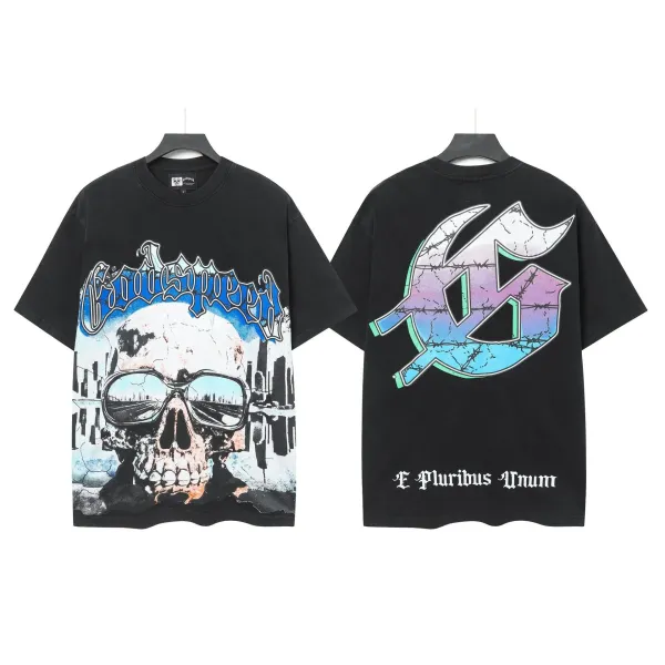 Godspeed Skull Hooded Reaper T-Shirt Black - 18