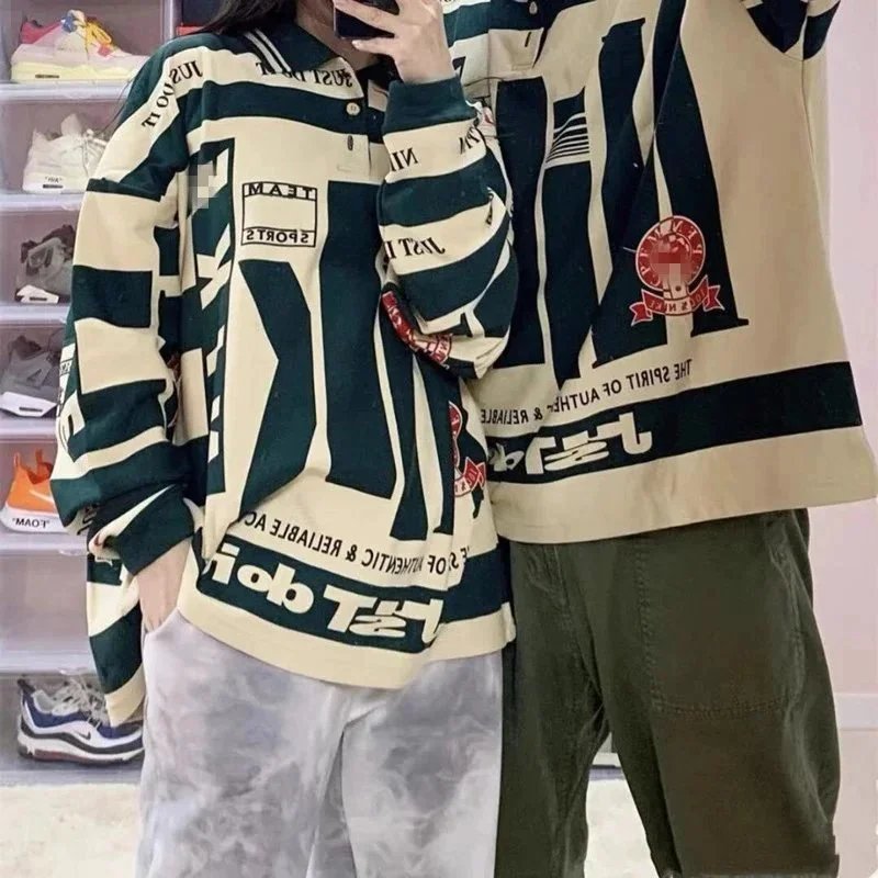 Vintage Letter Print Color Block Hoodie