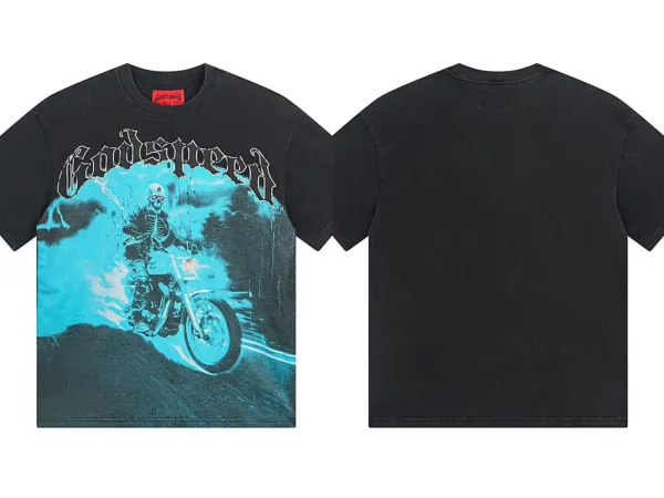 Godspeed Skeleton Rider Black T-Shirt - 1