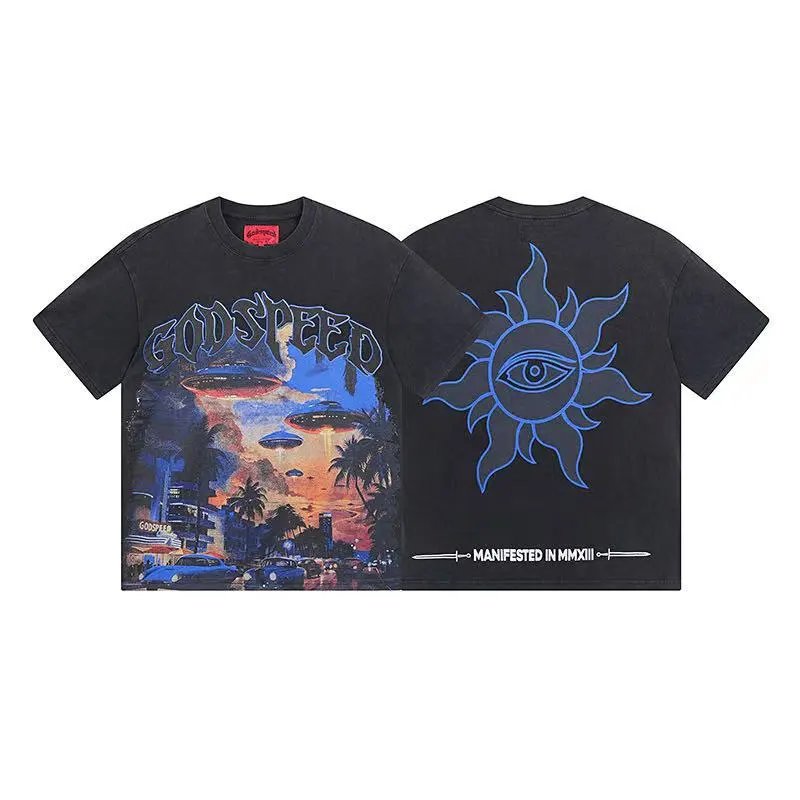 Washed Black Short-Sleeved T-Shirt photo 4