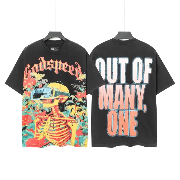 Godspeed Skull Hooded Reaper T-Shirt Black - 22