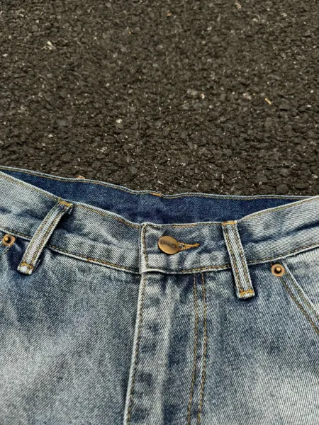 False Perception x The Simpsons Distressed Patchwork Denim Jeans - 13