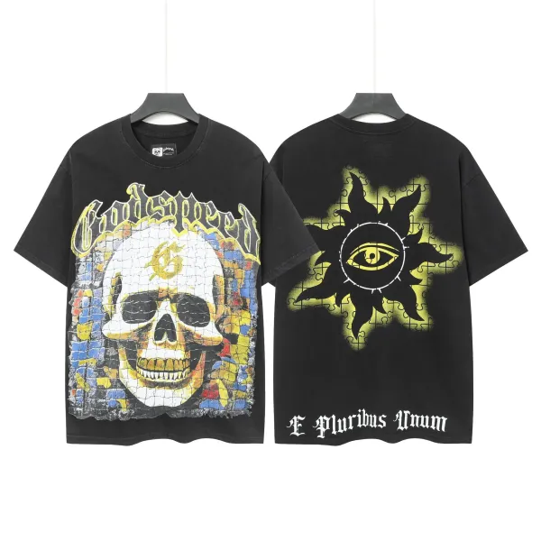 Godspeed Skull Hooded Reaper T-Shirt Black - 11
