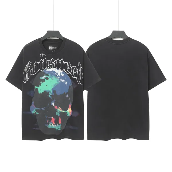 Godspeed Skull Hooded Reaper T-Shirt Black - 5