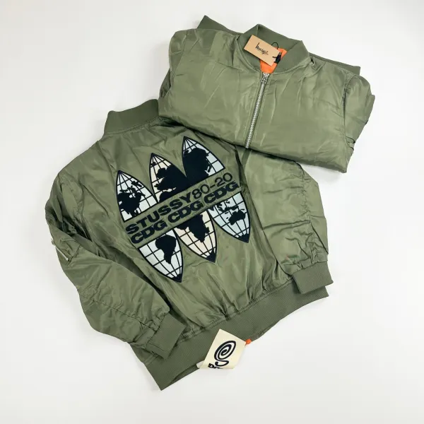 Stüssy Patchwork Bomber Jacket Black - 6