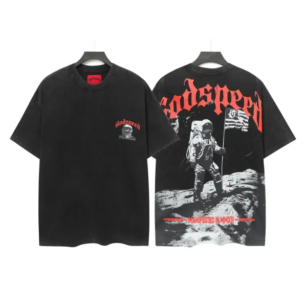 Godspeed Skull Hooded Reaper T-Shirt Black - 23