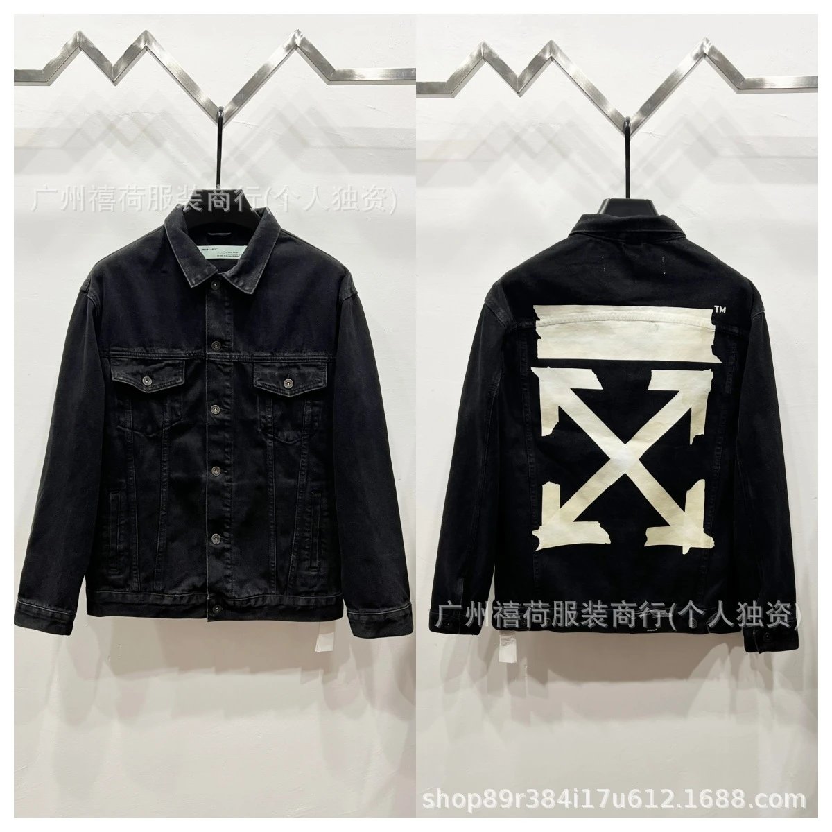 Dior Oblique Print Denim Jacket Navy Blue Denim-Jacket - 4