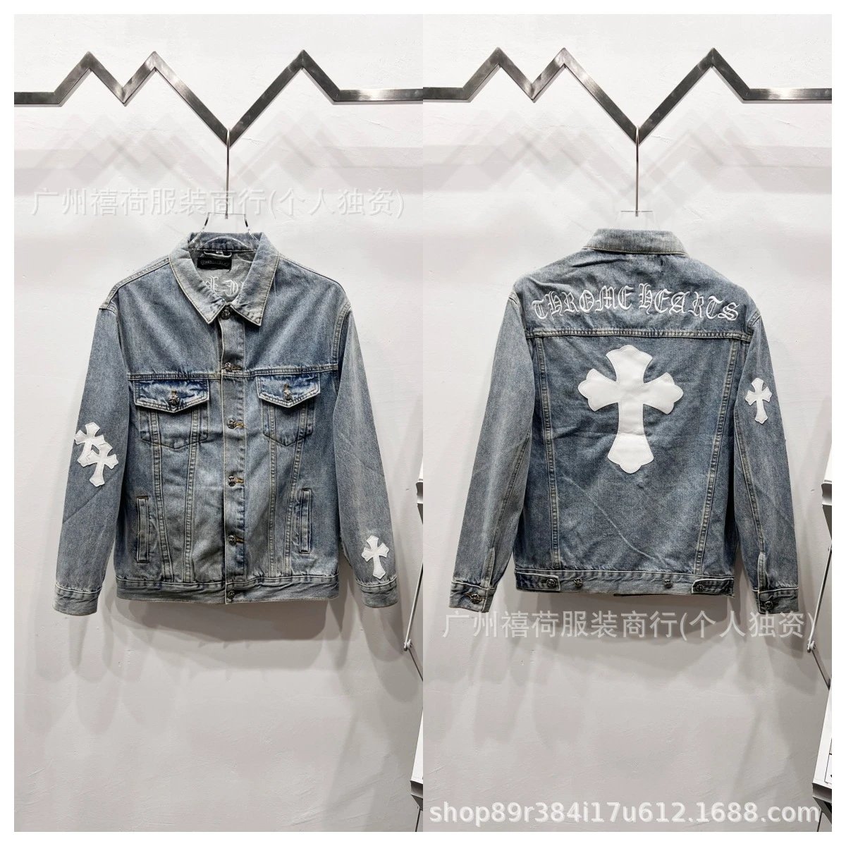 Dior Oblique Print Denim Jacket Navy Blue Denim-Jacket - 8