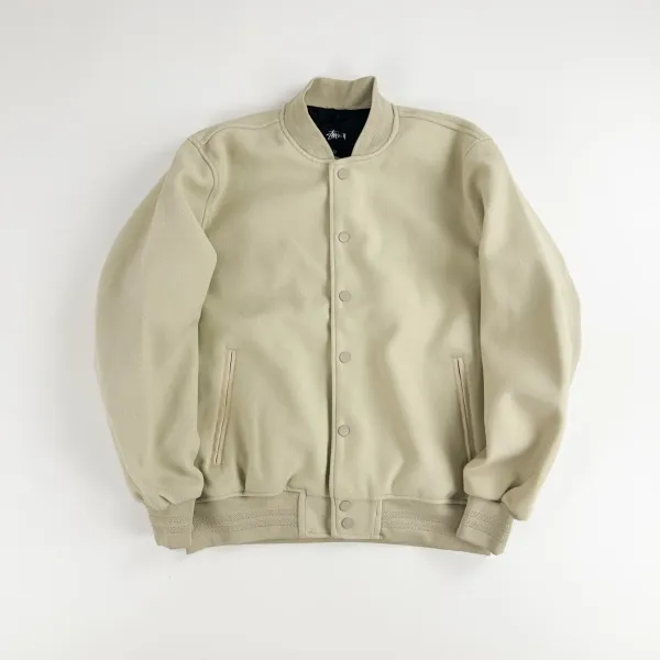 Stüssy Patchwork Bomber Jacket Black - 17
